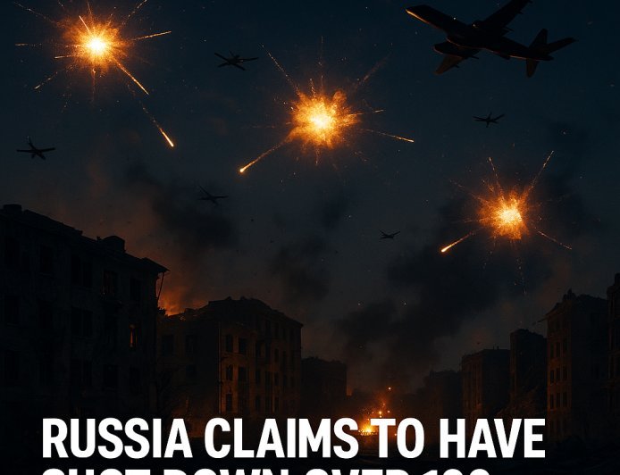 Russia Claims to Have Shot Down Over 100 Ukrainian Drones in Two Days