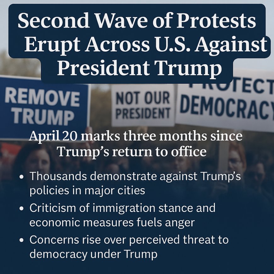 Massive Protests Erupt Across the US Against Trump’s Policies Three Months Into His Return